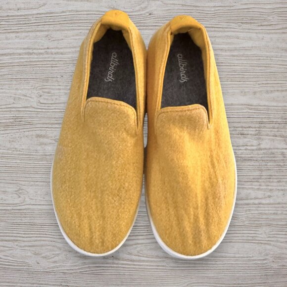Allbirds Tree Loungers Women’s 7 Honey Gold Wool Slip On Sneakers - Picture 1 of 3